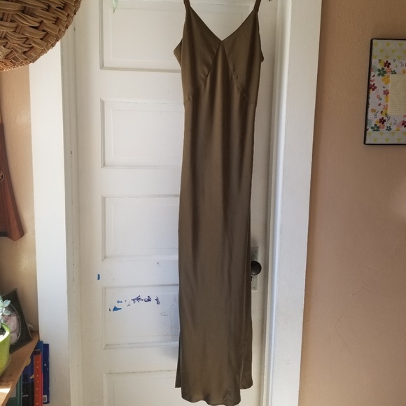 cabin love silk slip dress